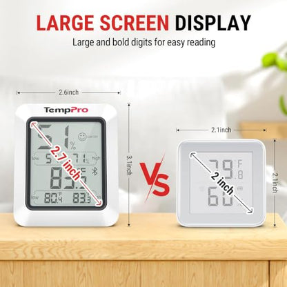 TempPro TempAir Bluetooth Hygrometer Thermometer for Greenhouse Up to 260ft - size: Bluetooth