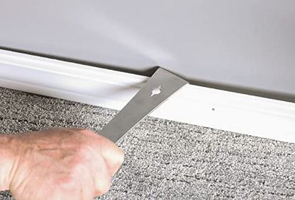 ARES 46017 12-In Stainless Steel Pry Bar Scraper - Built-In Nail Puller