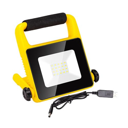 Rechargeable Work Light, 1200LM Portable floodlight, 2700K, Adjustable Work Light, 3.7V 2200Mah Suitable for workshops, garages, and Construction Sites (Art Deco)