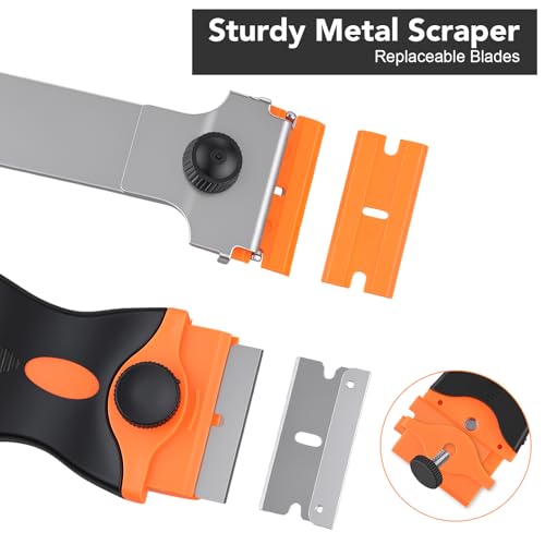 Caulk Gun Kit With Scraper Tools, 10 Oz, For Kitchen Bathroom - size: with Caulk Gun