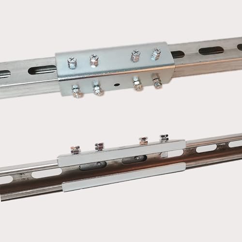 Strut Channel Connector Extend Bracket,3.1mm Thickness U Shaped Splice Connector Joiner Extend Mounting Bracket Connection for 1-5/8" Wide 1-5/8" Height Strut Channel (4 PCS) - size: 4 PCS