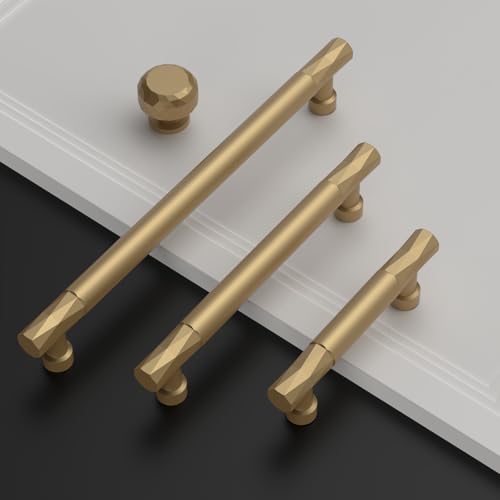 Asidrama 10 Pack 5 Inch(128mm) Champagne Bronze Kitchen Cabinet Handles, Cabinet Pulls Kitchen Cabinet Hardware for Cupboard Drawer Pulls - color: Champagne Bronze, size: 5" Hole Center
