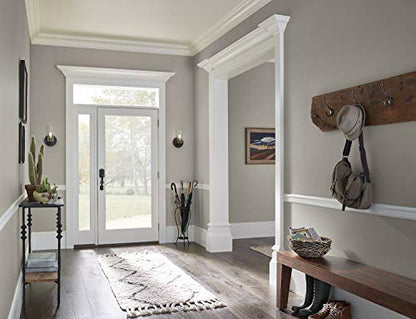 KILZ TRIBUTE Paint & Primer, Interior, Semi-Gloss, Greyswood, 1 Gallon - color: Greyswood, size: 1 Count (Pack of 1), style: Semi-Gloss