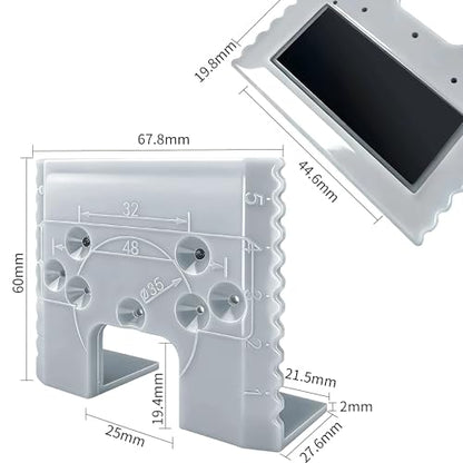 6PCS Magnetic Door Hinge Jig, 2mm Gap, 90 Degree Cabinet Alignment Tool