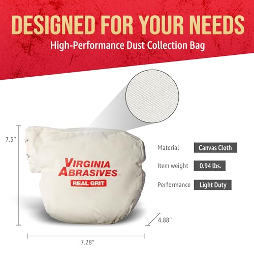 Edger Sander Dust Collection Bag, Heavy-Duty Cloth, Replacement Bag - style: Light Duty (Edger)