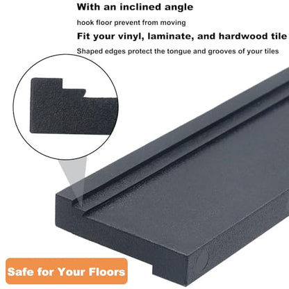 WHLLING Tapping Block Wood Flooring Tool, Universal Tapping Block-Black