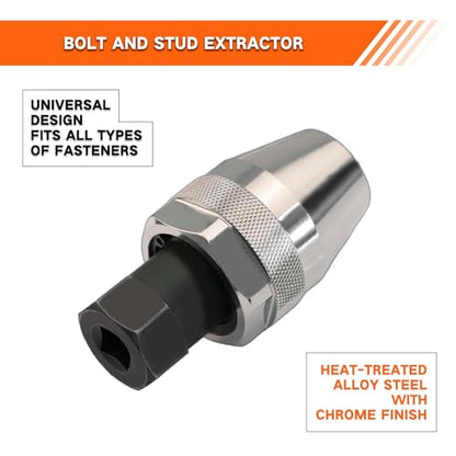 Damaged Bolt and Stud Extractor Tool, Grips and Removes 1/4” to 1/2” Studs