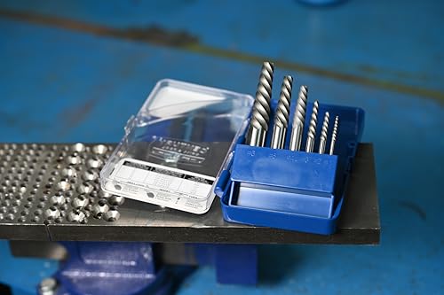 Century Drill & Tool Spiral Flute Screw Extractor, 5 Pc Set (73415) - size: 5-piece Spiral Flute
