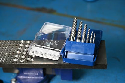 Century Drill & Tool Spiral Flute Screw Extractor, 5 Pc Set (73415) - size: 5-piece Spiral Flute