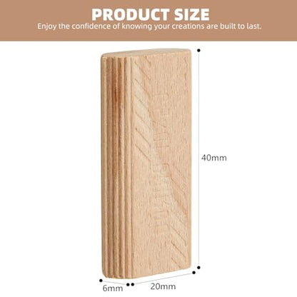 6mm x 40mm x 20mm movable tenon, compatible with Domino tenons(80 pack)