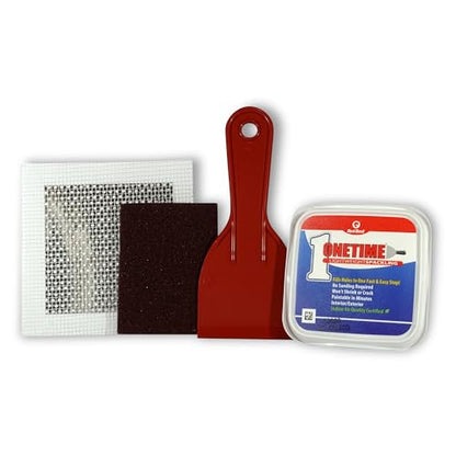 Red Devil 0549 ONETIME Lightweight Spackling Patch-A-Wall Kit, 1/2 Pint, Made in USA - size: Pack of 6, style: Kit