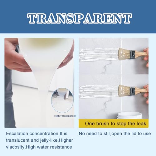 Waterproof Glue,Invisible Agent,Strong Transparent Sealant(0.3, Kilograms)