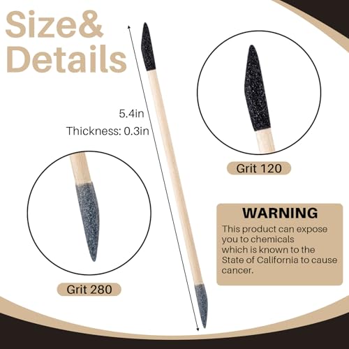 70 Pcs Sanding Sticks Plastic Model, Square, 80-7000 Grit - style: Square