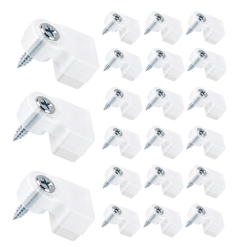 fallingstar 25 Pack Glass Retainer Clips with Screws