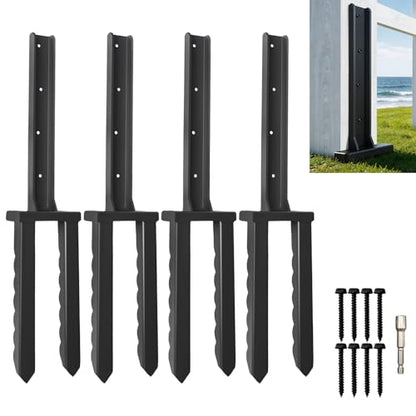 4 Pcs 30“ Tall Fence Post Repair Kit - size: 4 Pcs