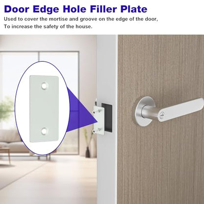 Deadbolt Cover Plate, Door Edge Filler Plate 1-1/8 Inch