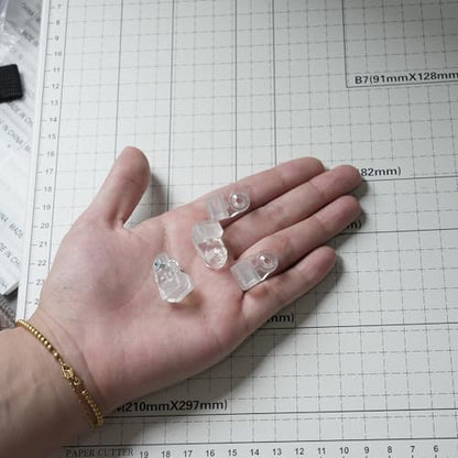 fallingstar 25 Pack Glass Retainer Clips with Screws