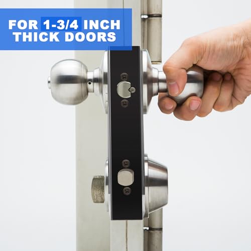 Ferraycle 2 Pieces Stainless Steel Door Reinforcement Plate for 1-3/4" Thick Doors Deep Bronze Lock with Screws Reinforce and Repair Door Jamb Reinforcement for Home Bedroom