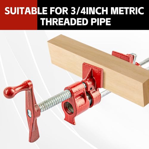 3/4” Pipe Clamp Sets 2-Pack, No Stands - size: Pipe Clamp - Regular Base