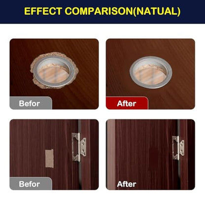 Natural Wood Filler, 9.87 oz Wood Putty Furniture Repair Kit - color: Natural