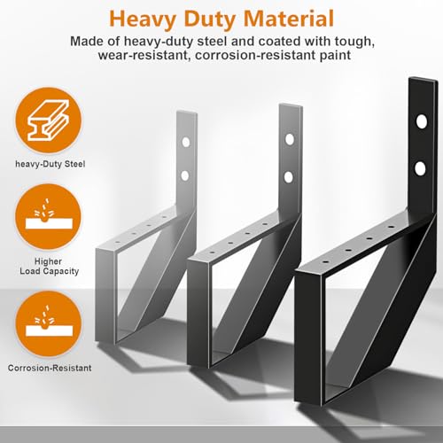 Heavy Duty Steel Stair Stringer 1 Step,12" Metal Stair Riser for Deck - size: 1 Step