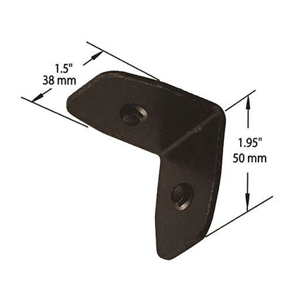 Nuvo Iron RC3 Black Galvanized Steel 2" Traditional Clips-12 Pack Rafter Clips
