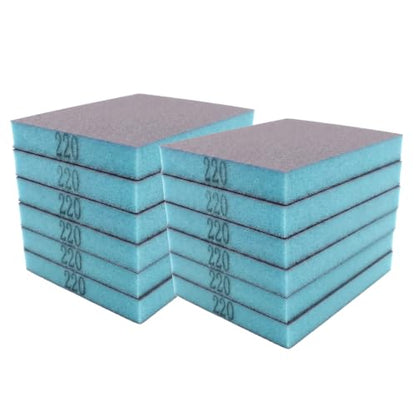 12 Pcs 220 Grit Sanding Sponge - size: #220
