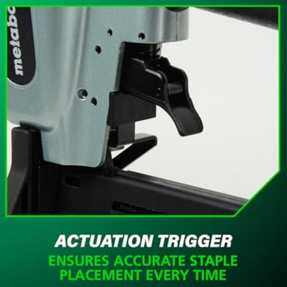 Metabo HPT Flooring Stapler Pneumatic, 18 Gauge 1/4" Staples, N4004AB