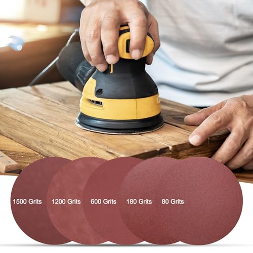 uxcell 15pcs 8-Inch PSA Sanding Discs, 320 Grits Aluminum Oxide Self Adhesive Stick Back Sandpapers, No-Hole Round Wet/Dry Sander Papers, Sand Auto Car Paint, Wood, Metal - size: 320 Grit