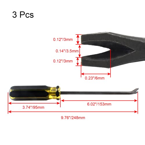 3pcs Tack Lifter, Nail Staple Puller Remover - size: Medium