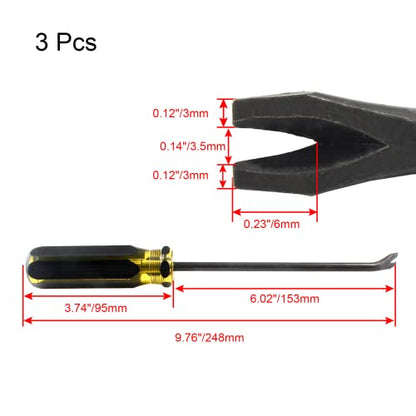 3pcs Tack Lifter, Nail Staple Puller Remover - size: Medium