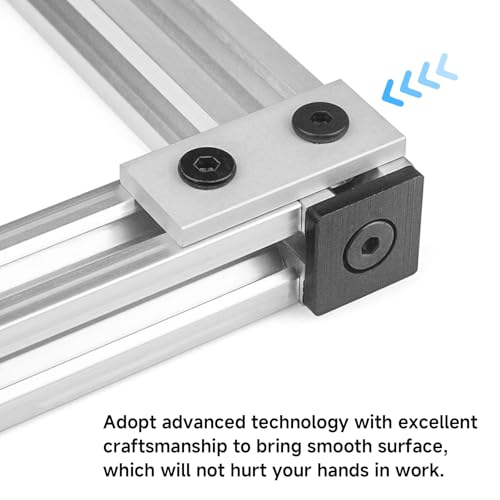 10Pcs Aluminum Extrusion Joining Plate Aluminum Flat Straight Brackets, Vertical Connecting Reinforcement Plate Flat, 2 Hole Plate Fittings for Frame Structure, 3030 - size: 3030