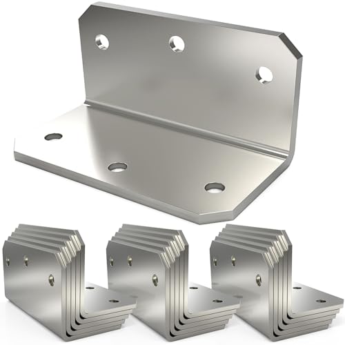 4x2x2 L Bracket Corner Brace(15PCS), 4 Inch Galvanized