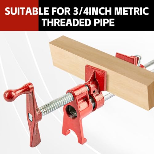 3/4” Pipe Clamp Sets 2-Pack with Stands - size: Pipe Clamp - High Base