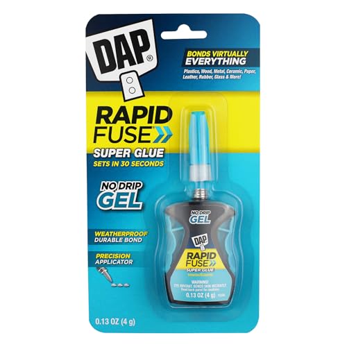 DAP RapidFuse Gel Adhesive Control Applicator, 0.13 Oz (7079800179), Clear