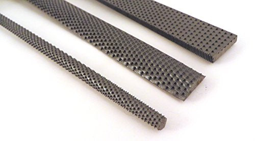 Narex 3 Piece Set Round Rattail, Half Round and Rectangular 200 mm Cabinetmaker Wood Course Cut Rasp 854202