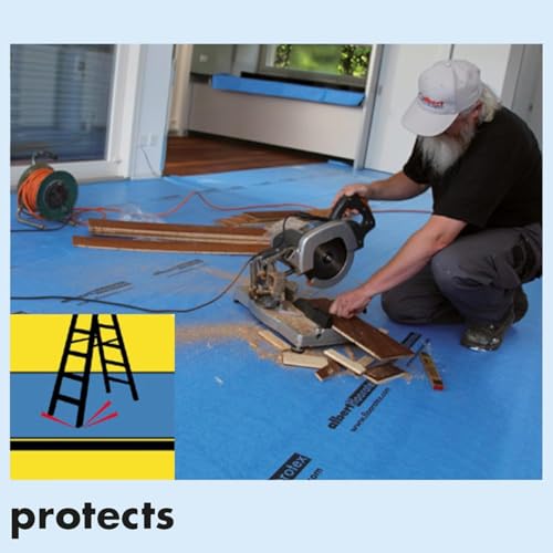 Albert Floorotex Blue All Purpose Temporary Floor Protection - 560 sqft (40" x 168') Roll - size: 560sq/ft