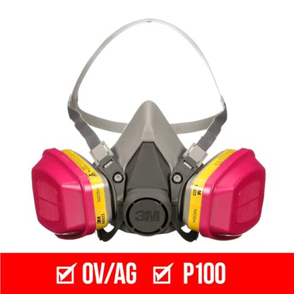 3M P100 / OV/AG Multi-Purpose Reusable Respirator 62023, Medium