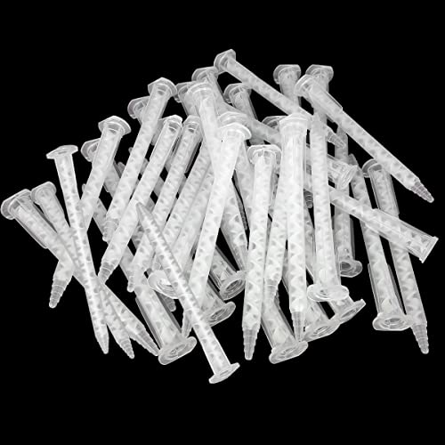 Epoxy Tubes Static Mixer Nozzle Mixing Tip for 50ml Adhesive Applicator Cartridges(1:1 Ratio,50Pieces)
