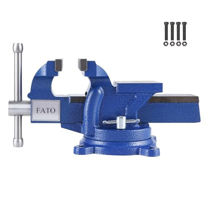 FATO 8” 360° Iron Heavy Duty Bench Vise, 4000LB - size: Light-8"