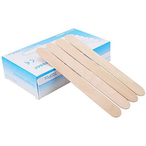 Hedume 1200 Pack Large Wide Wax Sticks, Wood Wax Spatula Applicator, Body Hair Removal Craft Sticks Applicator Spatula - size: 600 Count (Pack of 2)
