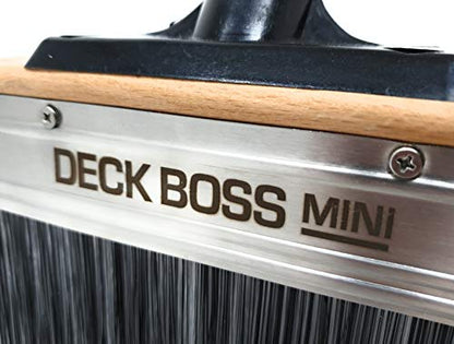 Deck Stain Brush Applicator - Deck Boss Mini by Perdura - 6 inch Paint Brush Stain Seal and Paint for Decks Fence Siding - for Water and Oil Based Coatings on Wood Concrete Rough or Smooth