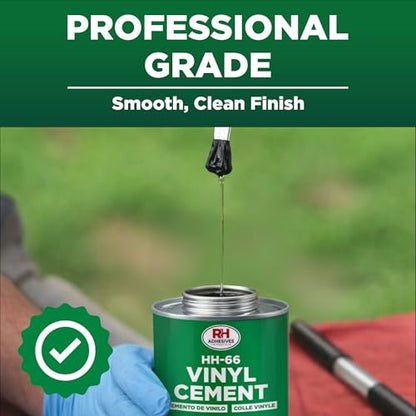 HH-66 Vinyl Cement 16 oz - Waterproof PVC & Vinyl Glue for Pools, Tarps - size: 16 fl oz