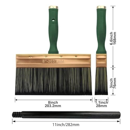 King Origin Deck Stain Brush, 8 Inch with 5 Pcs Paint Scrapers