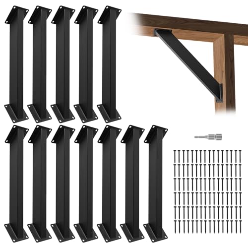 12 Pcs 45 Degree Angle Support Brackets for Pergola,Gazebos - size: 4x4-12Pcs