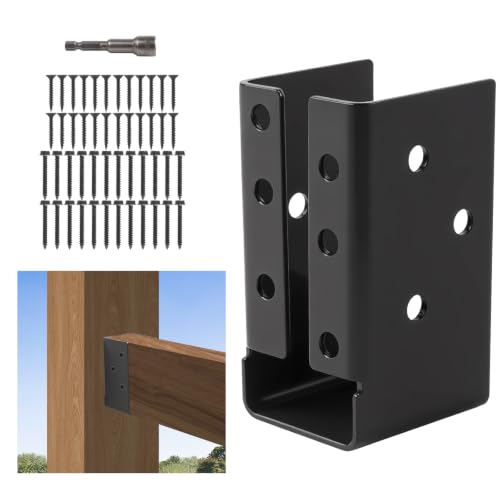 8 Pcs of 2"x4" Concealed Joist Hangers|Outdoor Concealed-Flange - size: 8