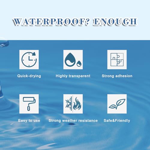 Waterproof Glue,Invisible Agent,Strong Transparent Sealant(0.3, Kilograms)