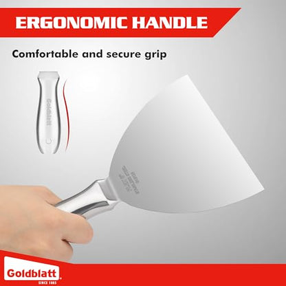 Goldblatt 6" Putty Knife, Stainless Steel Joint Knife with Flexible Blade