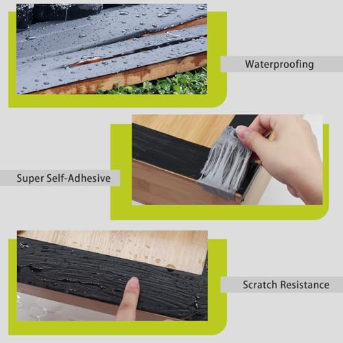 Joist Tape for Decking, 1 5/8" x 50' Butyl Tape, Waterproof Anti-Corrosion Joist Flashing Tape, Self-Adhesive Deck Joist Tape, Butyl Deck Tape for Flashing Deck Joists and Beams Protection（12 Rolls） - style: 1 5/8"-12Rolls