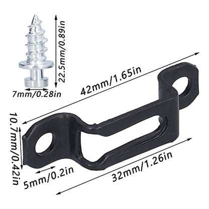 60 Set 2in 1 Furniture Concealed Connector Slide Buckle Fastener Furniture Connecting Fastener for Cabinet Wardrobe Combination Accessories(Half Pass)